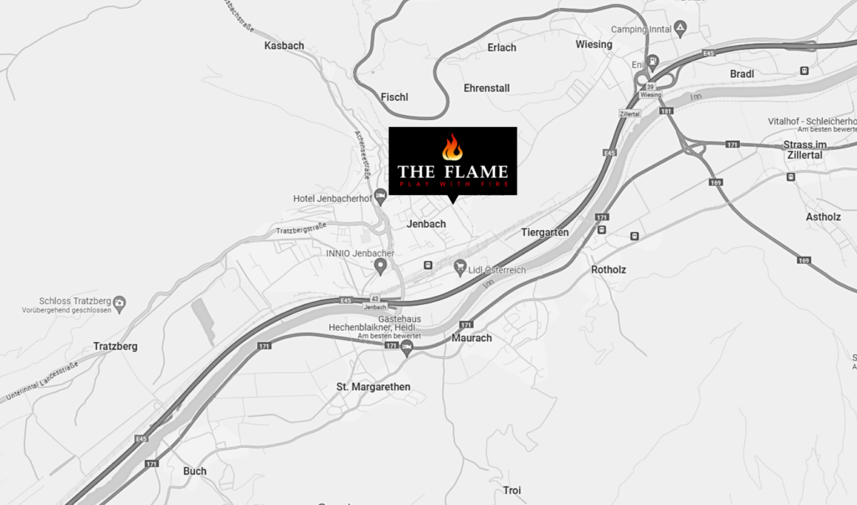 The Flame Jenbach Map